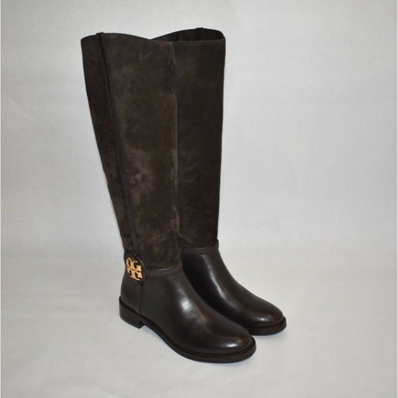 New! Tory Burch Miller Knee High Boot Brown Suede Size 5.5 M MSRP $498 U8 - Picture 2 of 9